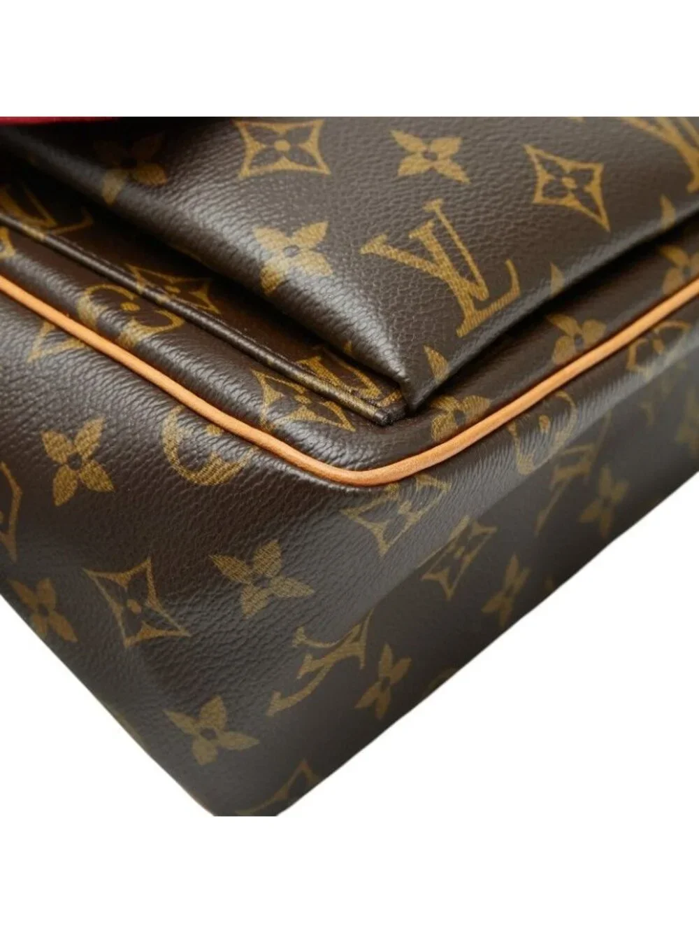 Louis Vuitton Monogram Viva Cite PM Crossbody Shoulder Bag Brown Leather